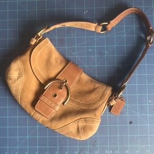Coach Suede hobo bag